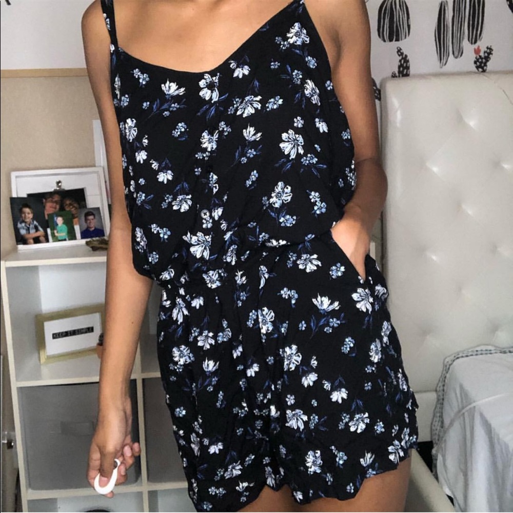FLASH SALE NEW Button Front Floral Romper